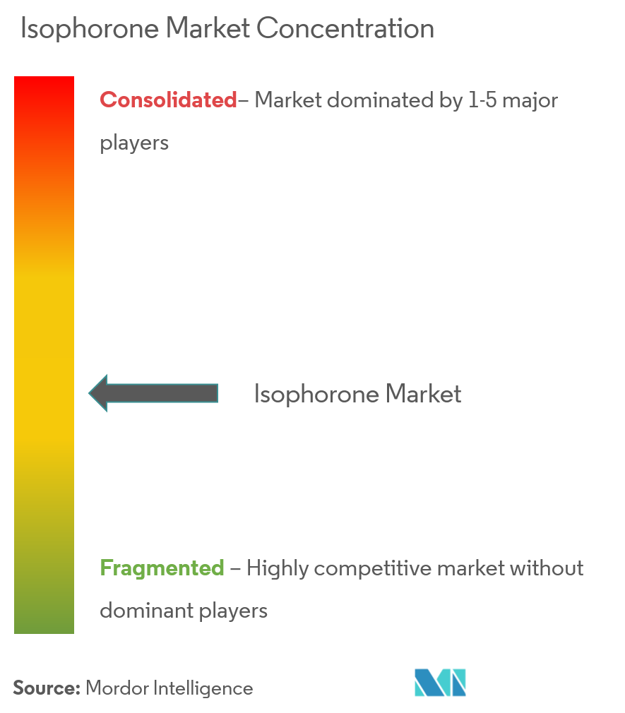 Isophorone Market - Market Concentration